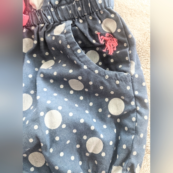 Little Girl U.S. Polo Assn Romper - Picture 2 of 8